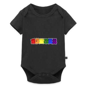 Conception de hamster drapeau LGBT + pour les personnes LGBT + - Body à manches courtes Premium Bébé - noir - Devant