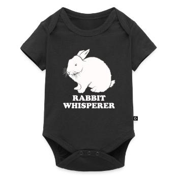 Rabbit Whisperer - Baby Premium short-sleeve bodysuit - black - Front