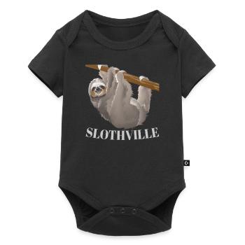 Sloth Slothville - Baby Premium short-sleeve bodysuit - black - Front