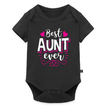 Tante Tante B.A.E. Meilleur cadeau d’anniversaire de tante de tous les temps - Body à manches courtes Premium Bébé - noir - Devant