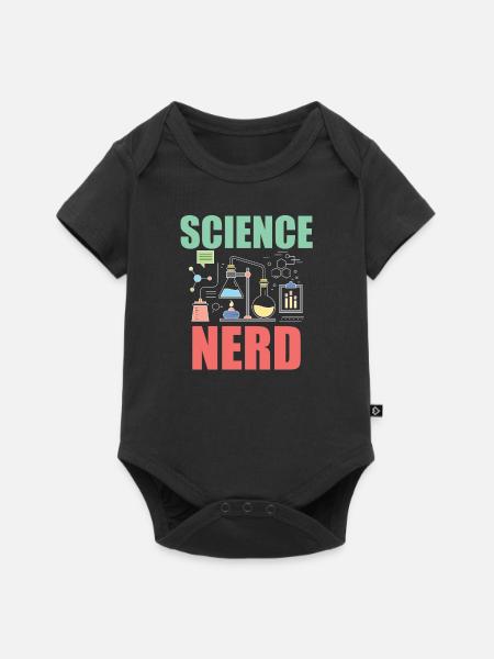Science Nerd - Baby Premium short-sleeve bodysuit - black