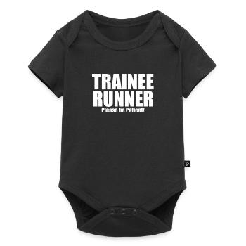 Running - Trainee Runner Please Be Patient - Baby Premium short-sleeve bodysuit - black - Front