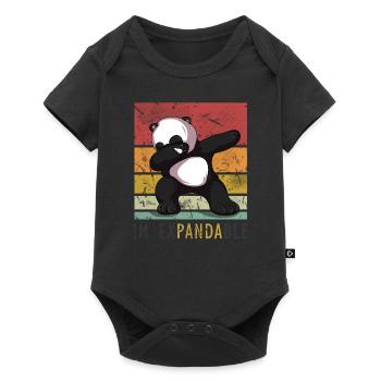 Danse En Panda Expandable Dabbing Dub - Body à manches courtes Premium Bébé - noir - Devant