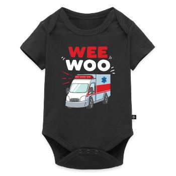 Wee Woo Ambulance Paramedic Emergency Medic Gift - Body à manches courtes Premium Bébé - noir - Devant