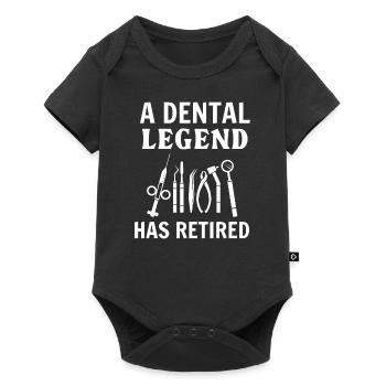 Une légende dentaire a pris sa retraite dentiste dentiste - Body à manches courtes Premium Bébé - noir - Devant