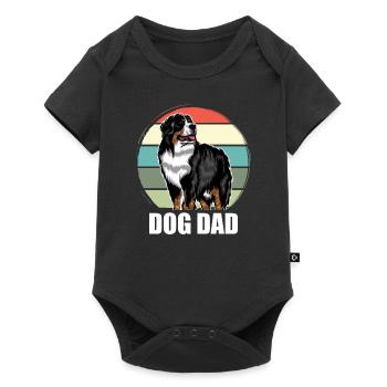 Bouvier Bernois Homme - Papa Chien - Body à manches courtes Premium Bébé - noir - Devant
