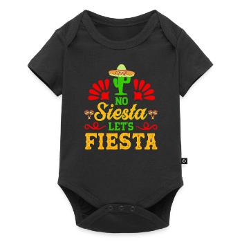 No Siesta Let's Fiesta Mexican Pride Cinco De - Baby Premium short-sleeve bodysuit - black - Front