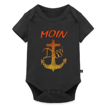 Anker Hamburg Moin Diggi - Baby Premium Kurzarmbody - Schwarz - Vorne