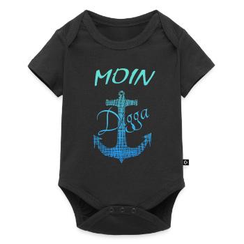 Hamburg Moin - Baby Premium Kurzarmbody - Schwarz - Vorne