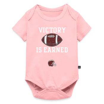 La victoire se gagne - Football - Body à manches courtes Premium Bébé - rose - Devant