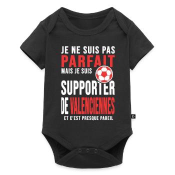 Valenciennes foot club football supporters va - Body à manches courtes Premium Bébé - noir - Devant