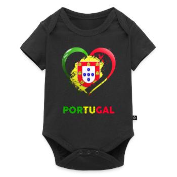 Portugal Heart - An extraordinary gift - Baby Premium short-sleeve bodysuit - black - Front
