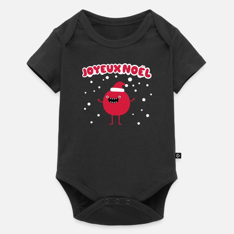 Père Noël drôle – Joyeux Noël - Body à manches courtes Premium Bébé - noir