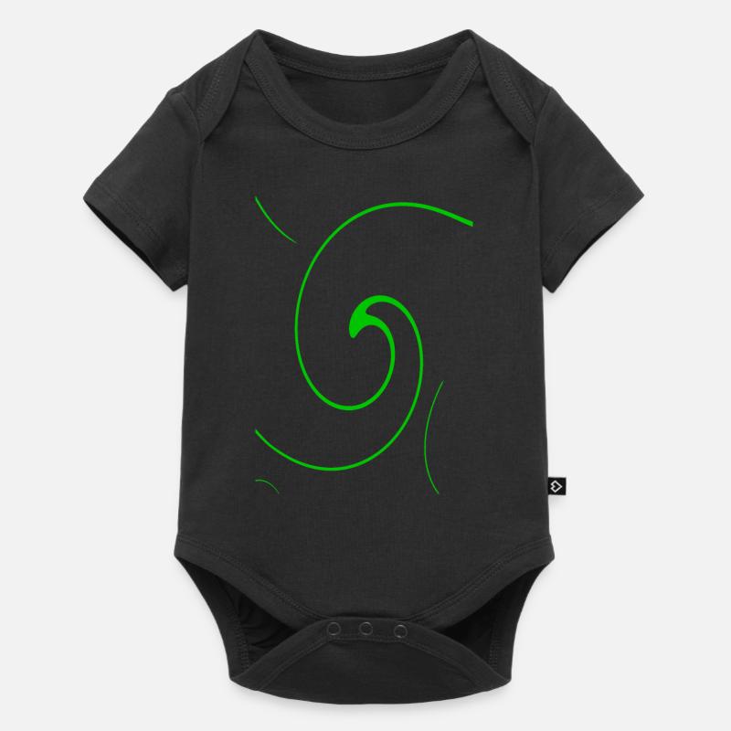 Neon Spirale - Baby Premium Kurzarmbody - Schwarz
