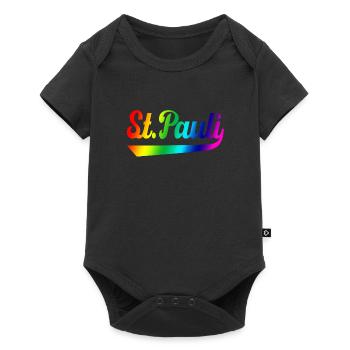 Arc-en-ciel de St Pauli Hambourg - Body à manches courtes Premium Bébé - noir - Devant