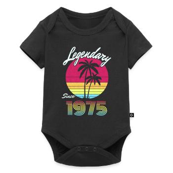 Born Legends 1975 Born Birthday Holiday - Body à manches courtes Premium Bébé - noir - Devant