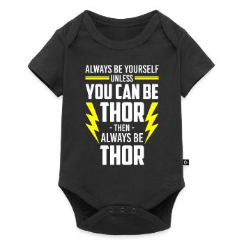 Thor Nordmann Hammer Symbole celtique - Body à manches courtes Premium Bébé - noir - Devant