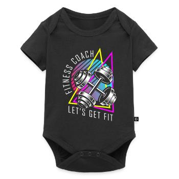 Fitness Gym - Baby Premium short-sleeve bodysuit - black - Front