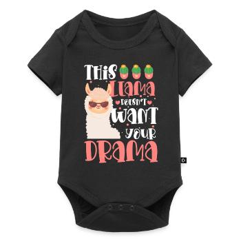 Camel Fluffy Drama Breeder - Baby Premium short-sleeve bodysuit - black - Front