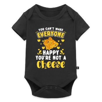 Gourmand amateur de fromage - Body à manches courtes Premium Bébé - noir - Devant