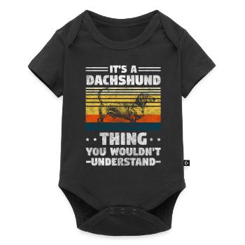 Dog Paw Puppy Dog School - Baby Premium short-sleeve bodysuit - black - Front