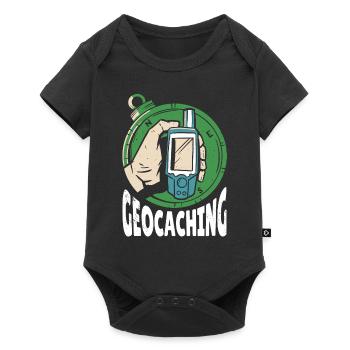 Coordonnées GPS de géocaching Hobby - Body à manches courtes Premium Bébé - noir - Devant