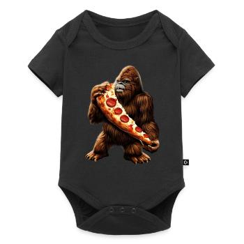 Bigfoot Pizza Party - Baby Premium short-sleeve bodysuit - black - Front