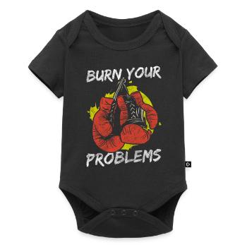 Solution au problème: l’humour noir n’a pas d’importance - Body à manches courtes Premium Bébé - noir - Devant