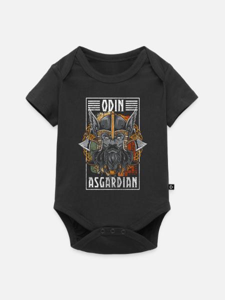Odin Walhalla Donner German - Baby Premium Kurzarmbody - Schwarz