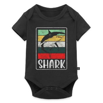 Dents de pêcheur sous-marin Sharks - Body à manches courtes Premium Bébé - noir - Devant