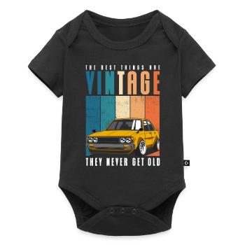Oldtimer Motorist Old - Baby Premium short-sleeve bodysuit - black - Front
