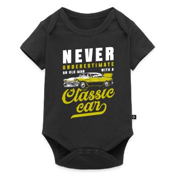 Car Vintage Classic - Baby Premium short-sleeve bodysuit - black - Front