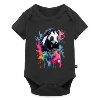 Skunk Cool Cute Stinks Colorful Design - Baby Premium short-sleeve bodysuit - black - Front