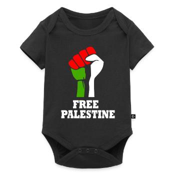 Free palestine - Baby Premium short-sleeve bodysuit - black - Front