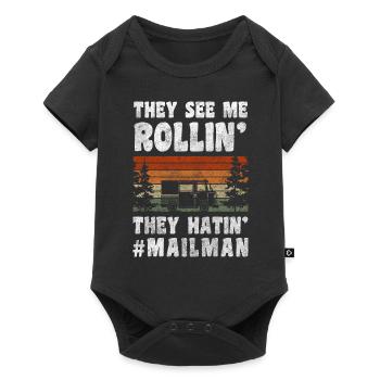 Delivery Job - Baby Premium short-sleeve bodysuit - black - Front