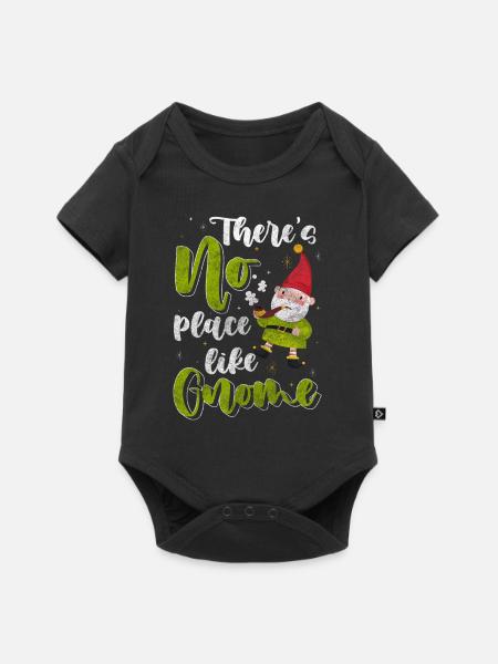 Wichtel Figur Weihnachten - Baby Premium Kurzarmbody - Schwarz