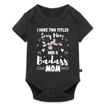 Single Parent Team Responsibility - Baby Premium short-sleeve bodysuit - black - Front