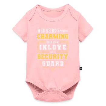 Montre de travail d’agent de sécurité - Body à manches courtes Premium Bébé - rose - Devant