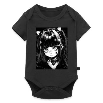 anime, girl, gift, otaku, manga, horror - Baby Premium short-sleeve bodysuit - black - Front