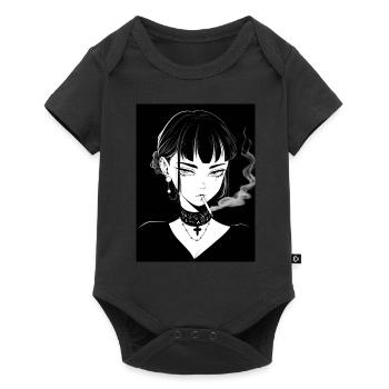 anime, girl, gift, otaku, manga, horror - Baby Premium short-sleeve bodysuit - black - Front