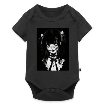 anime, girl, gift, horror - Baby Premium short-sleeve bodysuit - black - Front
