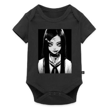 anime, girl, gift, horror - Baby Premium short-sleeve bodysuit - black - Front