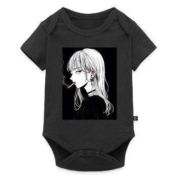 anime, girl, gift, otaku, manga, horror - Baby Premium short-sleeve bodysuit - black - Front