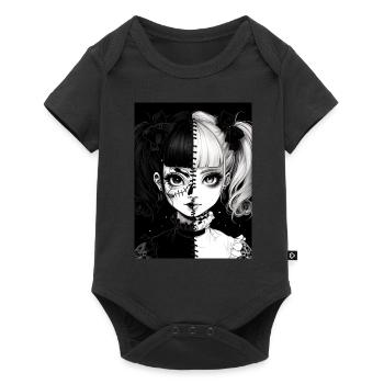 anime, girl, gift, horror - Baby Premium short-sleeve bodysuit - black - Front