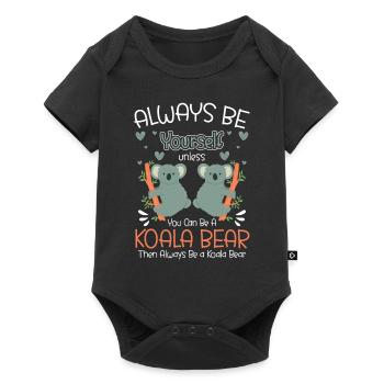 Koala Bear Marsupial Tree - Baby Premium short-sleeve bodysuit - black - Front