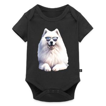 Samoyed Dog Gifts Cute Samoyed Dog Graphic - Baby Premium short-sleeve bodysuit - black - Front