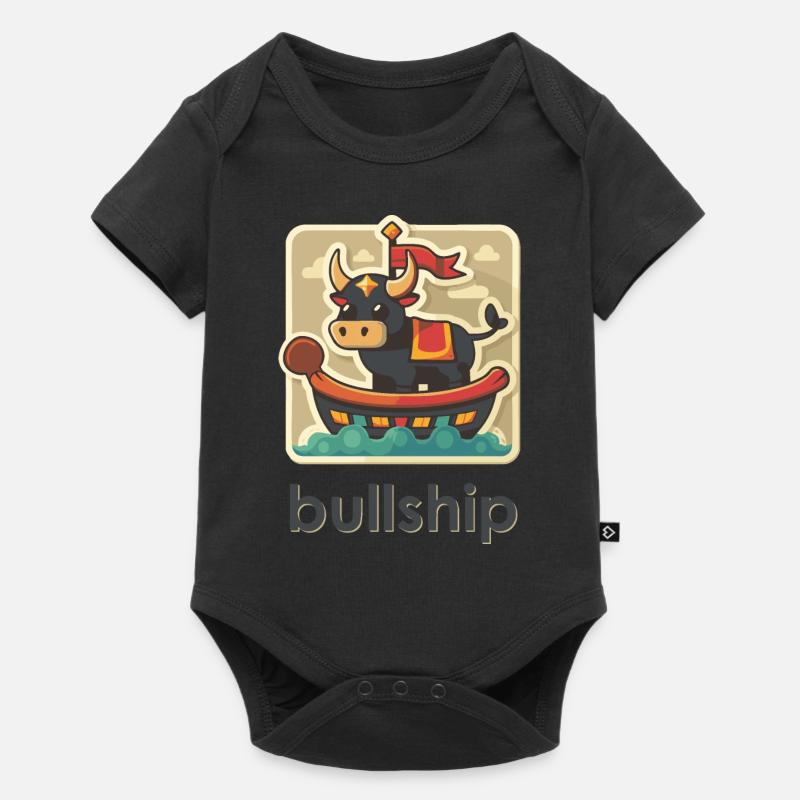 Bullship de style dessin animé - Body à manches courtes Premium Bébé - noir