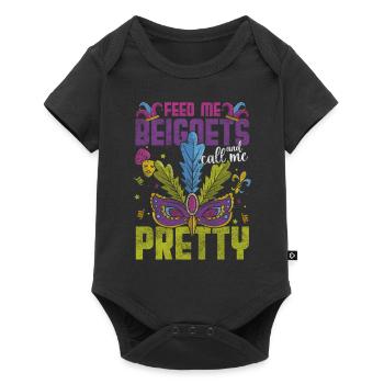 Parade Mask Colorful Beads - Baby Premium short-sleeve bodysuit - black - Front