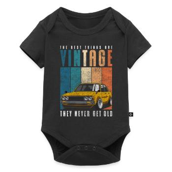 Classic Care Musclecar Limited Edition - Baby Premium short-sleeve bodysuit - black - Front