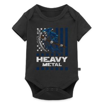Rock and Roll Band Guitare Heavy - Body à manches courtes Premium Bébé - noir - Devant